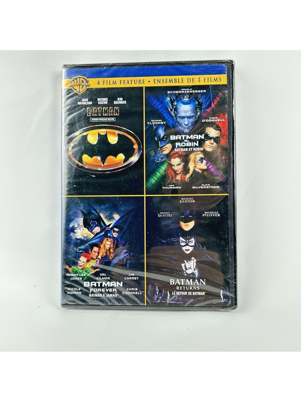 Batman 4-Film Feature DVD Batman Robin Batman Forever Batman Returns New Sealed
